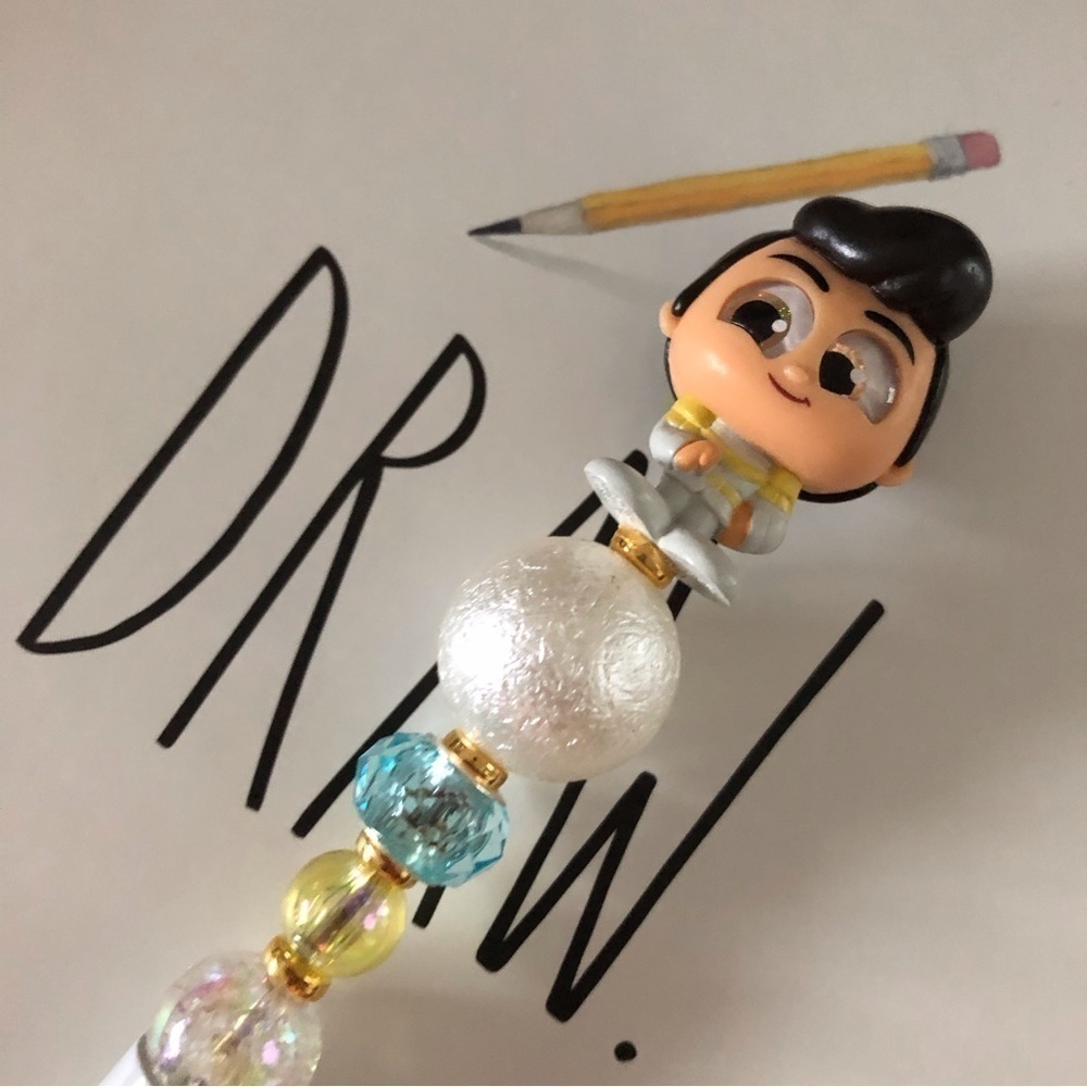 Disney Doorables: Cinderella: Prince Charming handmade beaded pen